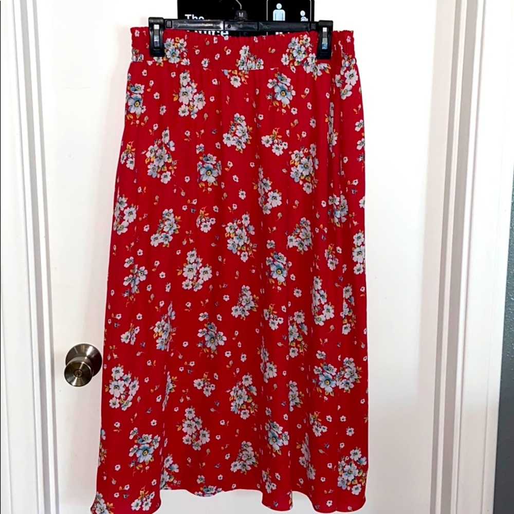 Floral maxi skirt from Loft.
